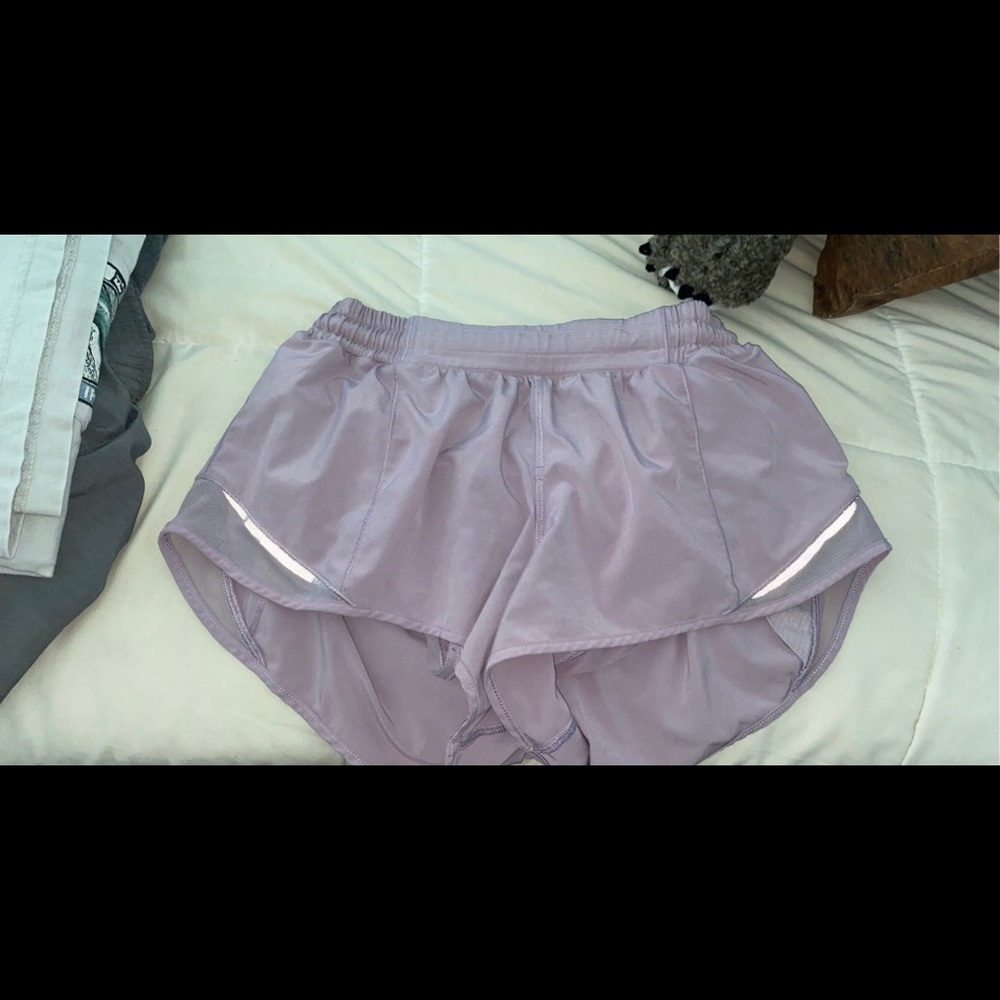 light purple lululemon shorts